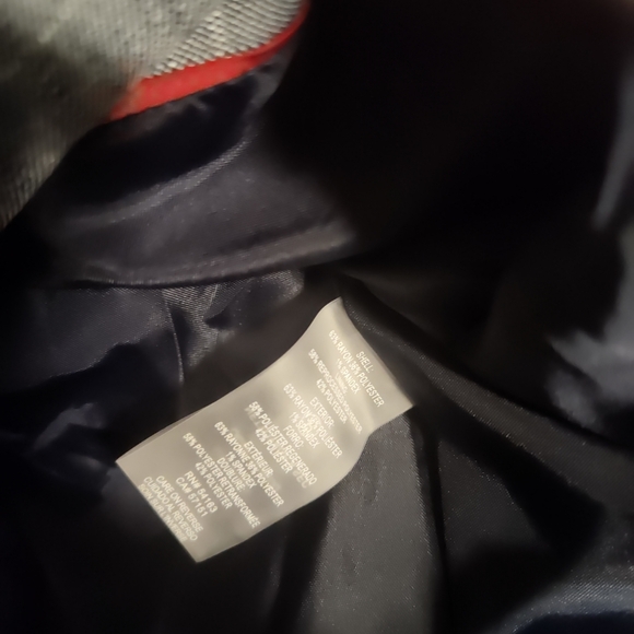 New Tommy Hilfiger Womens Collarless Button-Front suit jacket. Gray Multi 12 - Picture 4 of 13